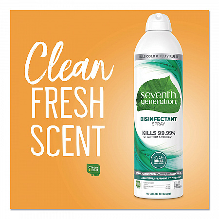 Disinfectant Sprays, Eucalyptus/Spearmint/Thyme Scent, 13.9 oz, Spray Bottle (22981EA)