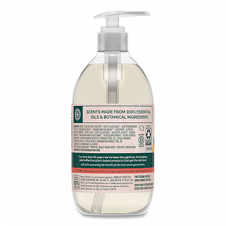 Natural Hand Wash, Mandarin Orange and Grapefruit Scent, 12 oz, 8/Carton (22925CT)