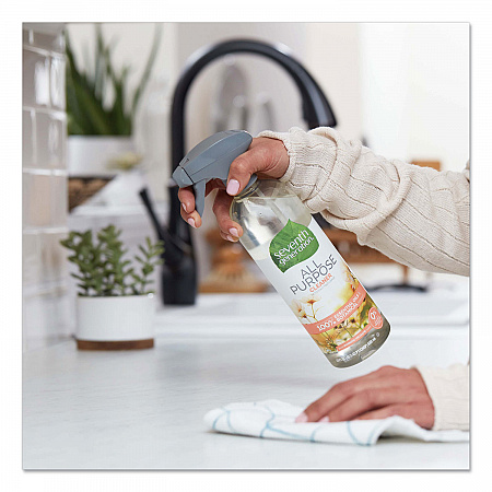 Natural All-Purpose Cleaner, Morning Meadow Scent, 23 oz Trigger Spray Bottle, 8/Carton (44714CT)