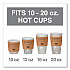 EcoGrip Recycled Content Hot Cup Sleeve, Fits 12, 16, 20, 24 oz Cups, Kraft, 1,300/Carton (EG2000)