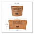 EcoGrip Recycled Content Hot Cup Sleeve, Fits 12, 16, 20, 24 oz Cups, Kraft, 1,300/Carton (EG2000)