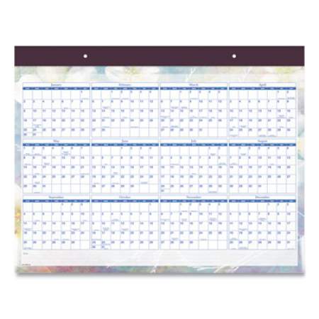 AT-A-GLANCE Dreams Desk Pad Calendar, Seasonal Artwork, 21.75 x 17, Black Binding, Clear Corners, 12-Month (Jan-Dec): 2022 (SK83704)