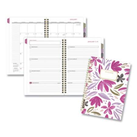AT-A-GLANCE Badge Floral Weekly/Monthly Planner, Badge Floral Artwork, 8.5 x 5.5, Multicolor Cover, 13-Month (Jan to Jan): 2022 to 2023 (1565F200)