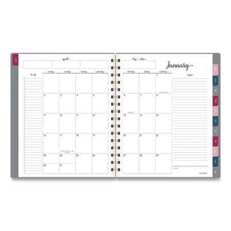 AT-A-GLANCE Harmony Weekly/Monthly Poly Planner, 8.75 x 7, Gray Cover, 13-Month (Jan to Jan): 2022 to 2023 (109980530)
