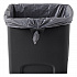 Untouchable Square Waste Receptacle, 23 gal, Plastic, Black (356988BK)