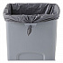 Untouchable Square Waste Receptacle, 23 gal, Plastic, Gray (356988GY)
