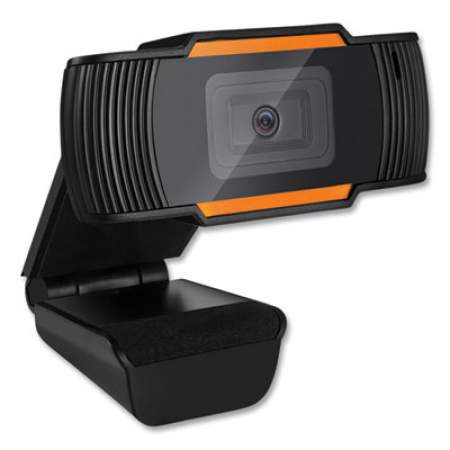 Adesso CyberTrack H2 480P Webcam with Microphone 300K, 1280 pixels x 720 pixels, 0.3 Mpixels, Black