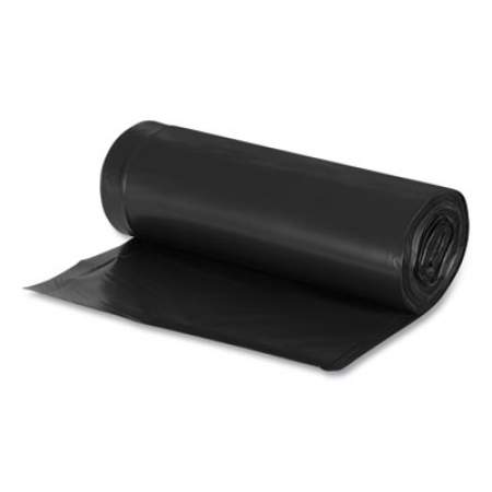 Earthsense Commercial Linear Low Density Recycled Can Liners, 60 gal, 1.25 mil, 38" x 58", Black, 100/Carton (RNW6050)