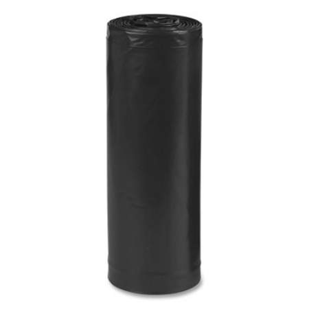 Earthsense Commercial Linear Low Density Recycled Can Liners, 60 gal, 1.25 mil, 38" x 58", Black, 100/Carton (RNW6050)