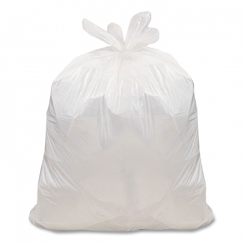 Super Value Pack Can Liners, 8 gal, 0.6 mil, 22" x 24", White, 130/Box (HAB6FW130)