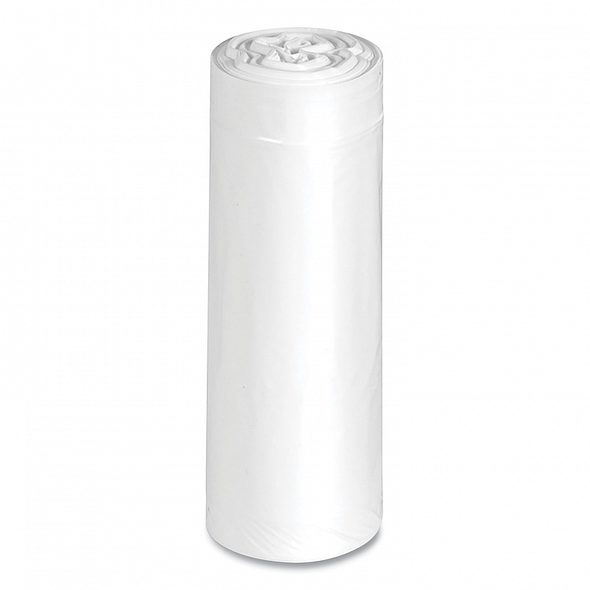 Linear-Low-Density Recycled Tall Kitchen Bags, Open-Face, 13 gal, 24" x 33", White, 15 Bags/Roll, 10 Rolls/Box (RNW1K150V)