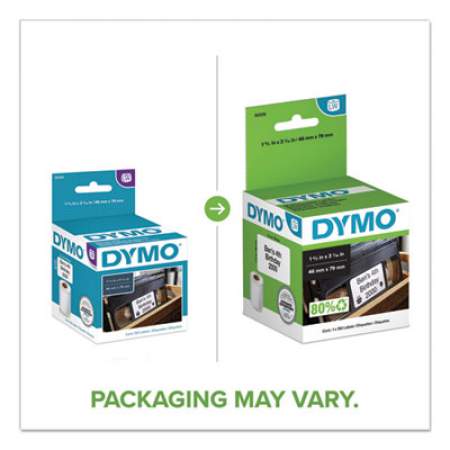 DYMO LabelWriter VHS Top Labels, 1.8" x 3.1", White, 150 Labels/Roll (30326)