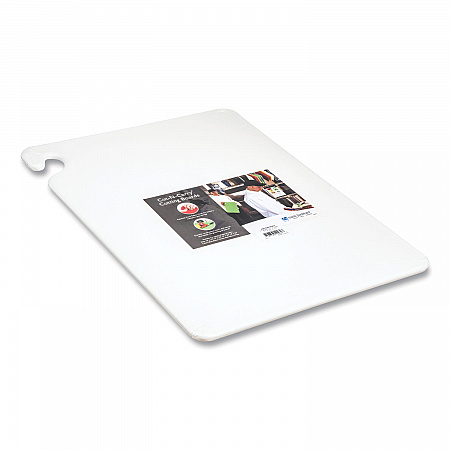 Cut-N-Carry Color Cutting Boards, Plastic, 20 x 15 x 0.5, White (CB152012WH)