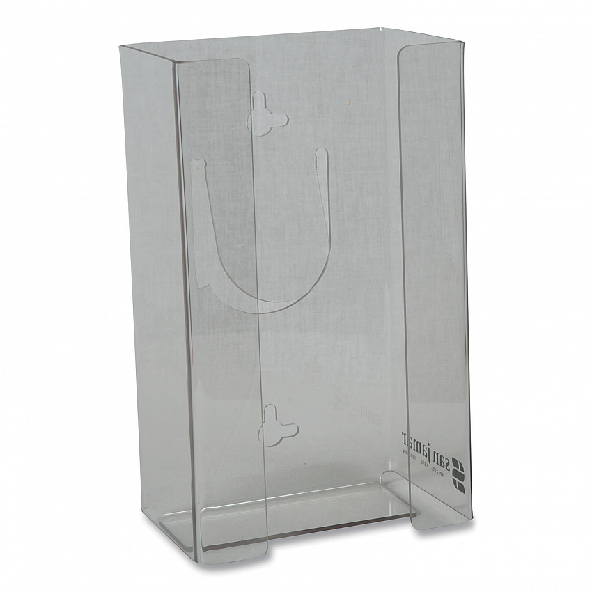Clear Plexiglas Disposable Glove Dispenser, 1-Box, Plexiglas, Clear, 5.5 x 3.75 x 10 (G0803)