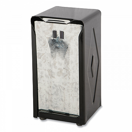 Tabletop Napkin Dispenser, Tall Fold, 3.75 x 4 x 7.5, Black (H900BK)
