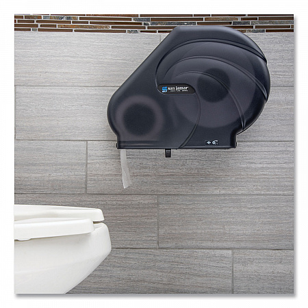 Oceans Reserva Jumbo Tissue Dispenser with Stub Roll, 16.75 x 5.5 x 12.25, Black Pearl (R3090TBK)