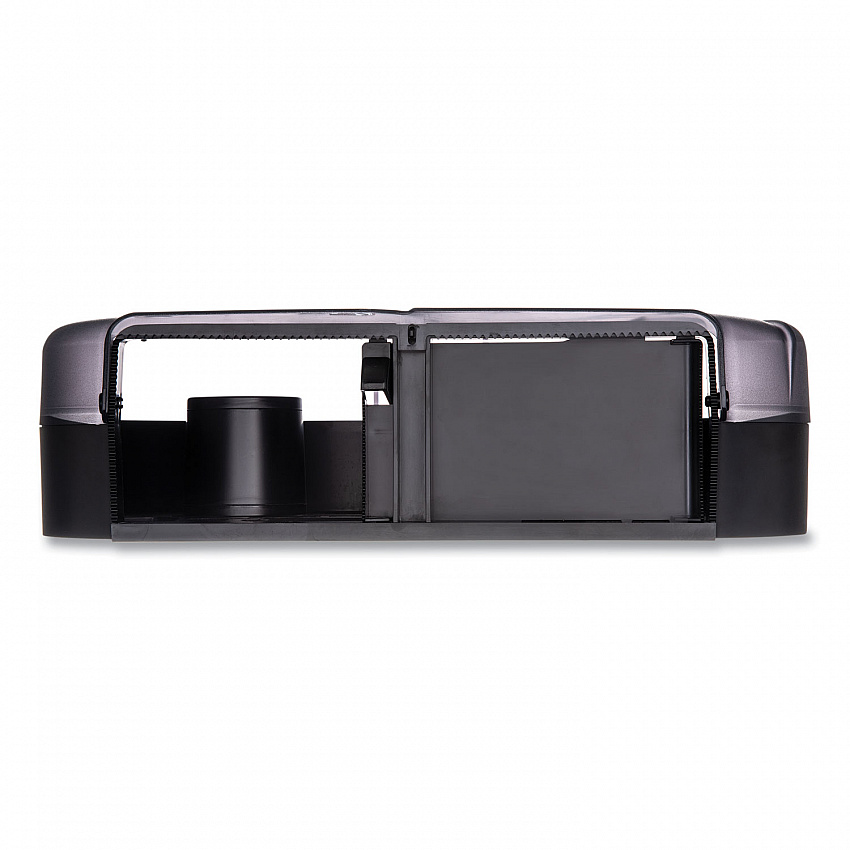 Twin 9" JBT Toilet Tissue Dispenser, Oceans, 19 x 5.25 x 12, Transparent Black Pearl (R4090TBK)