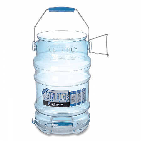 Saf-T-Ice Tote, 6 gal, Transparent Blue (SI6000)
