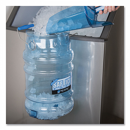 Saf-T-Ice Tote, 6 gal, Transparent Blue (SI6000)