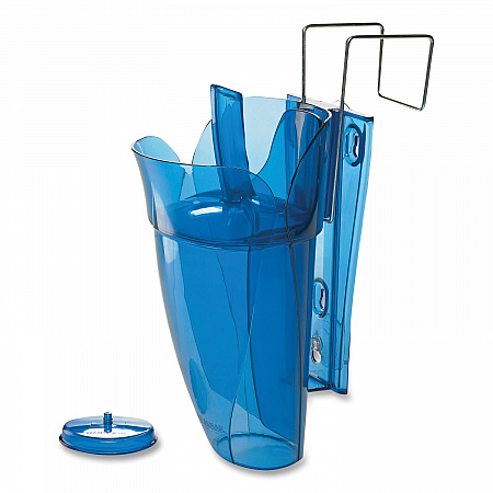 Saf-T-Scoop and Guardian System for Ice Machines, 64 oz to 86 oz Ice Scoop, Transparent Blue (SI9000)