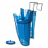 Saf-T-Scoop and Guardian System for Ice Machines, 64 oz to 86 oz Ice Scoop, Transparent Blue (SI9000)