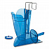 Saf-T-Scoop and Guardian System for Ice Machines, 64 oz to 86 oz Ice Scoop, Transparent Blue (SI9000)