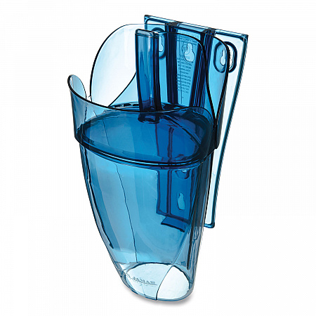 Saf-T-Scoop and Guardian System for Ice Machines, 64 oz to 86 oz Ice Scoop, Transparent Blue (SI9000)