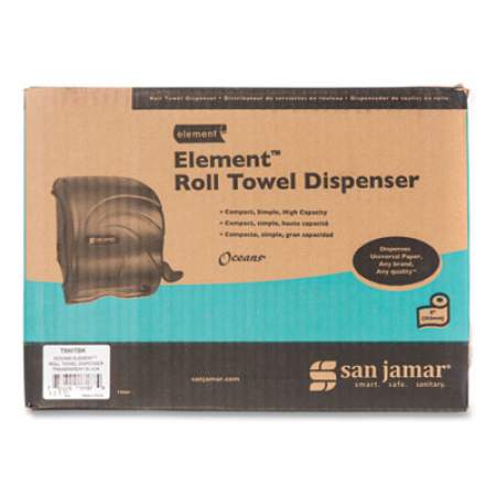 San Jamar Element Lever Roll Towel Dispenser, Oceans, 12.5 x 8.5 x 12.75, Black Pearl (T990TBK)