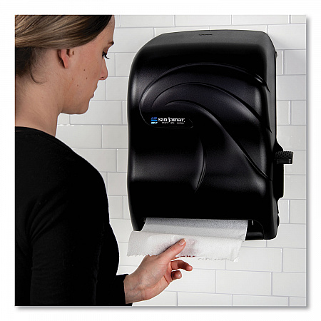 Lever Roll Towel Dispenser, Oceans, 12.94 x 9.25 x 16.5, Black Pearl (T1190TBK)