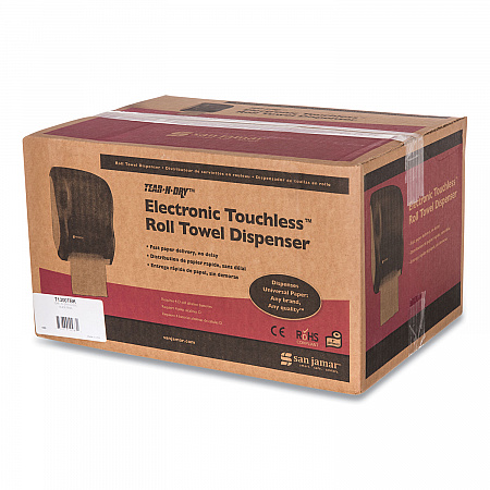 Tear-N-Dry Touchless Roll Towel Dispenser, 11.75 x 9 x 15.5, Black Pearl (T1300TBK)