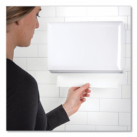Singlefold Paper Towel Dispenser, 10.75 x 6 x 7.5, White (T1800WH)