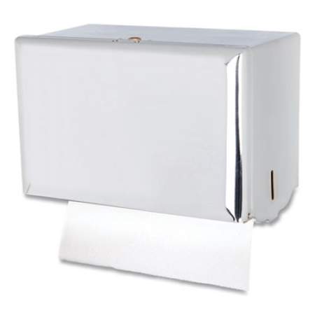 San Jamar Singlefold Paper Towel Dispenser, 10.75 x 6 x 7.5, Chrome (T1800XC)