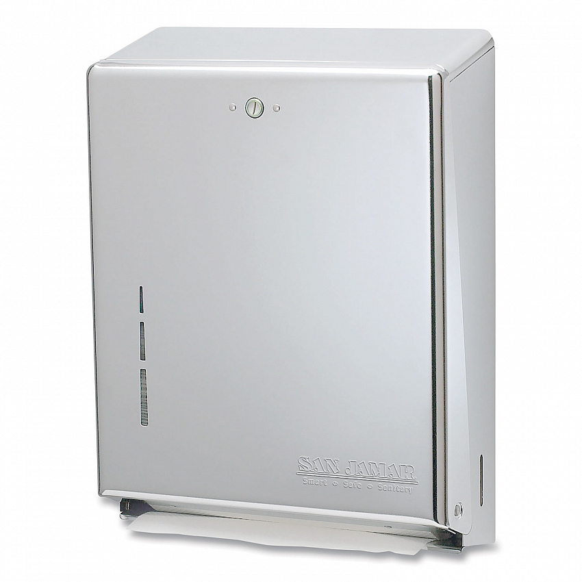 C-Fold/Multifold Towel Dispenser, 11.38 x 4 x 14.75, Stainless Steel (T1900SS)