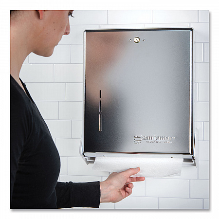 True Fold C-Fold/Multifold Paper Towel Dispenser, 11.63 x 5 x 14.5, Chrome (T1905XC)