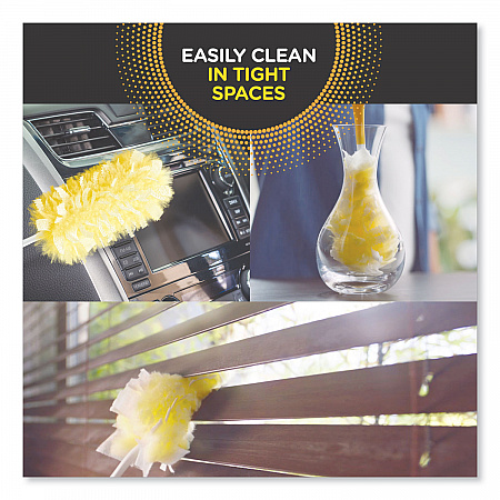 Heavy Duty Dusters Refill, Dust Lock Fiber, Yellow, 33/Carton (99035)