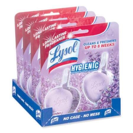 LYSOL Hygienic Automatic Toilet Bowl Cleaner, Cotton Lilac, 2/Pack (83722)