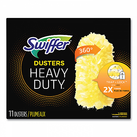 Heavy Duty Dusters Refill, Dust Lock Fiber, Yellow, 33/Carton (99035)