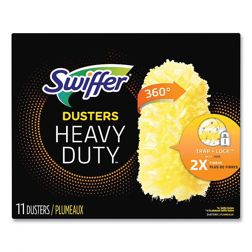 Heavy Duty Dusters Refill, Dust Lock Fiber, Yellow, 33/Carton (99035)