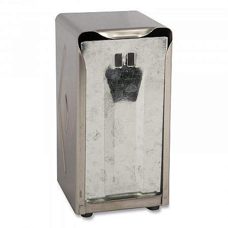Tabletop Napkin Dispenser, Tall Fold, 3.75 x 4 x 7.5, Chrome (H900X)