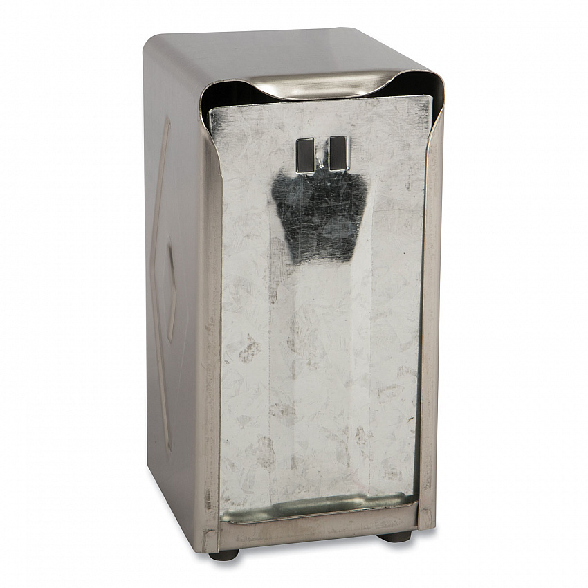 Tabletop Napkin Dispenser, Tall Fold, 3.75 x 4 x 7.5, Chrome (H900X)