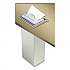 In-Counter Napkin Dispenser, 7 x 5.5 x 19.63, Stainless Steel/Clear (H2003CLSS)
