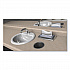 In-Counter Napkin Dispenser, 7 x 5.5 x 19.63, Stainless Steel/Clear (H2003CLSS)