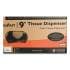 San Jamar Twin Jumbo Bath Tissue Dispenser,20 1/14x5 7/8x11 9/10, Blk/Faux Stainless Steel (R4070BKSS)