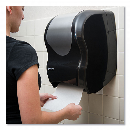 Tear-N-Dry Touchless Roll Towel Dispenser, 16.75 x 10 x 12.5, Black/Silver (T1370BKSS)