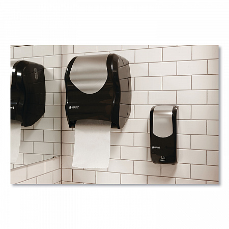 Tear-N-Dry Touchless Roll Towel Dispenser, 16.75 x 10 x 12.5, Black/Silver (T1370BKSS)