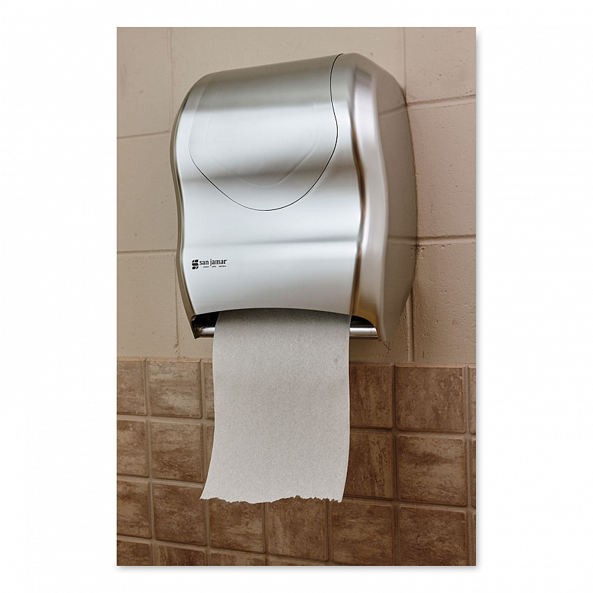Tear-N-Dry Touchless Roll Towel Dispenser, 16.75 x 10 x 12.5, Silver (T1370SS)