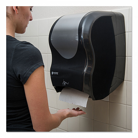 Smart System with iQ Sensor Towel Dispenser, 16.5 x 9.75 x 12, Black/Silver (T1470BKSS)