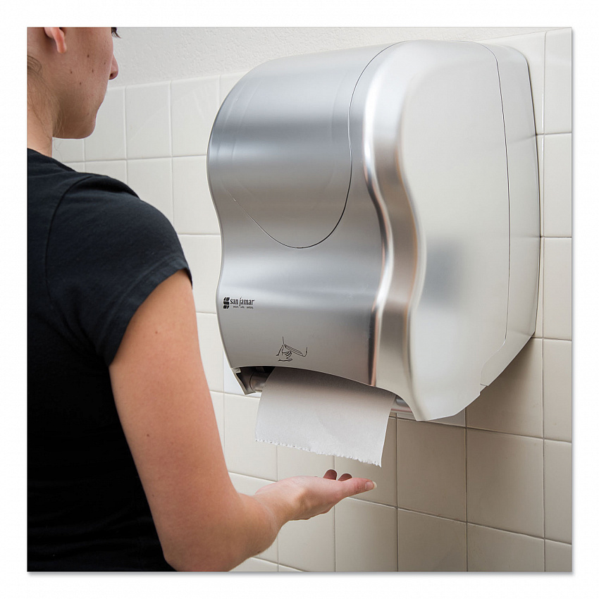 Smart System with iQ Sensor Towel Dispenser, 16.5 x 9.75 x 12, Silver (T1470SS)