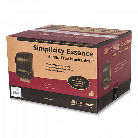 Simplicity Mechanical Roll Towel Dispenser, 15.25 x 13 x 10.25, Black (T7400TBK)