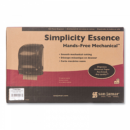 Simplicity Mechanical Roll Towel Dispenser, 15.25 x 13 x 10.25, Black (T7400TBK)